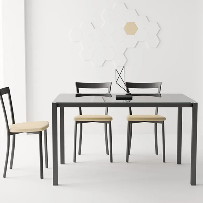 Spirit Chaise de cuisine moderne en synthétique et métal