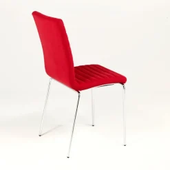 Star Midj® Chaise moderne empilable en tissu et métal