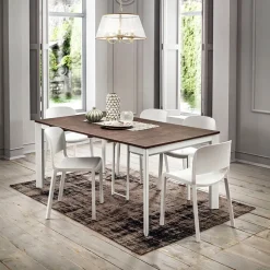 Steave Console extensible rectangulaire en stratifié