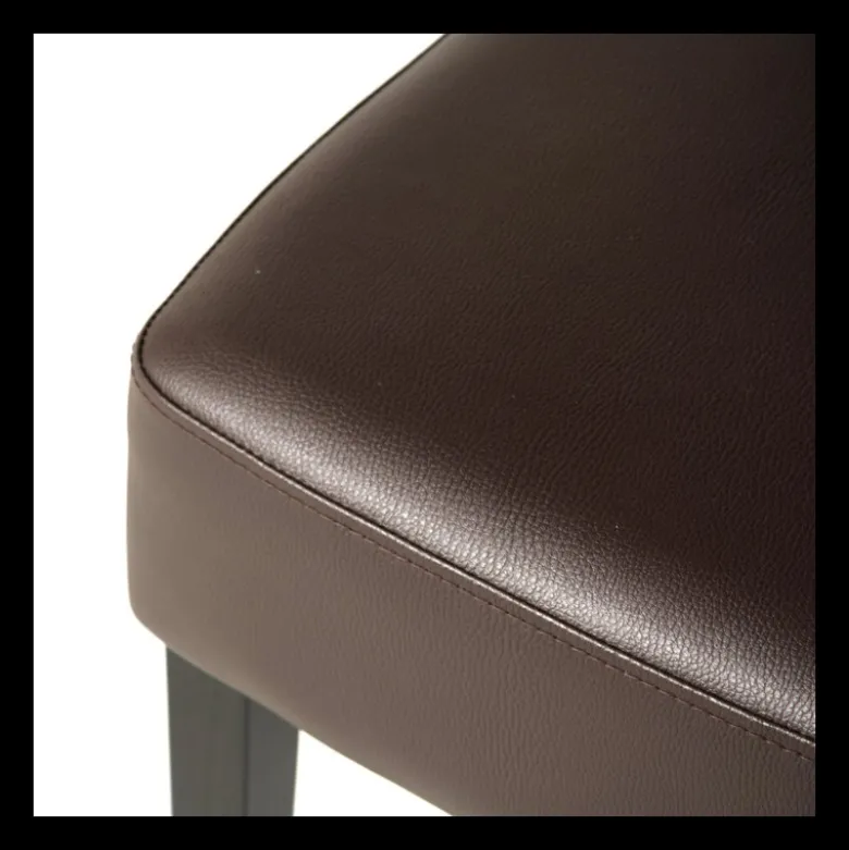 Steffi Chaise de salle à manger en bois et synthétique