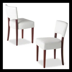 Steffi Chaise de salle à manger en bois et synthétique