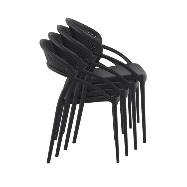 Sunset Chaise design de jardin empilable en polypropylène