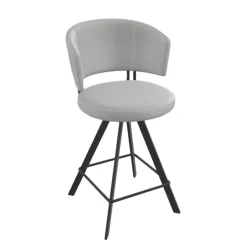 Tabouret haut design pivotant en simili – Allure
