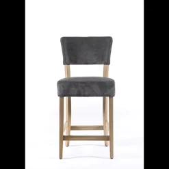 Tabouret snack en tissu et bois – BarSteffi