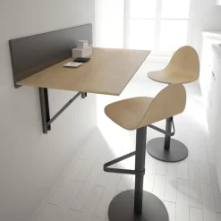 Tabu Tabouret réglable et pivotant design en bois