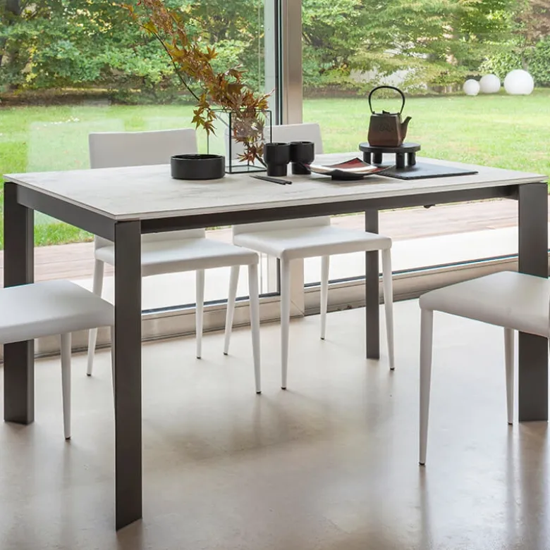 Teorema Table de salle à manger extensible en céramique