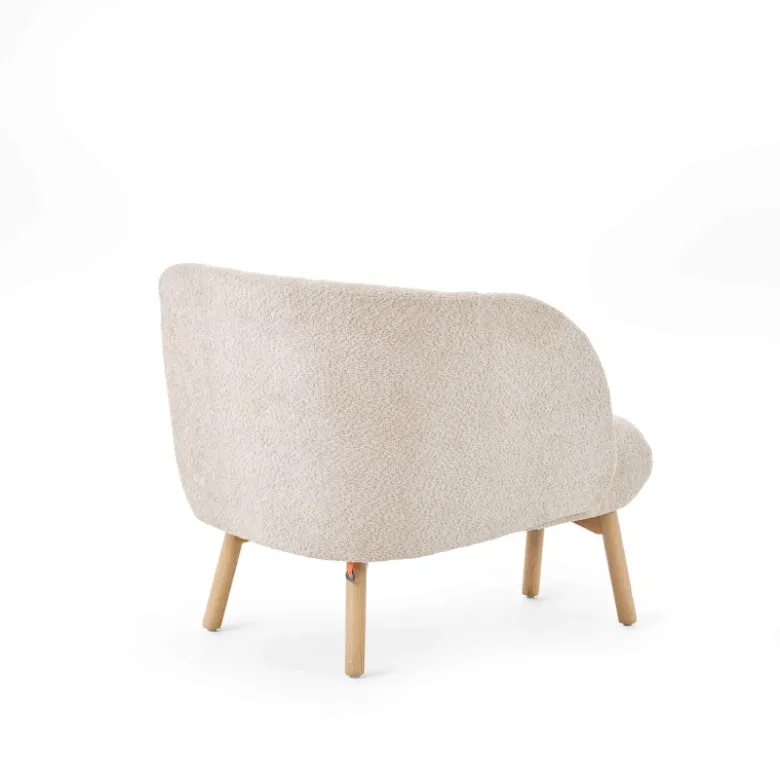 Thalia Mobitec ® Banquette cosy en tissu avec pieds en bois