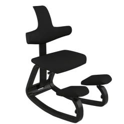 ThatSit Varier® Chaise de bureau ergonomique à bascule en tissu et bois