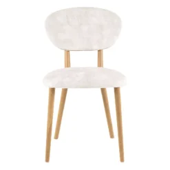 Toro Mobitec® Chaise moderne en tissu et bois massif