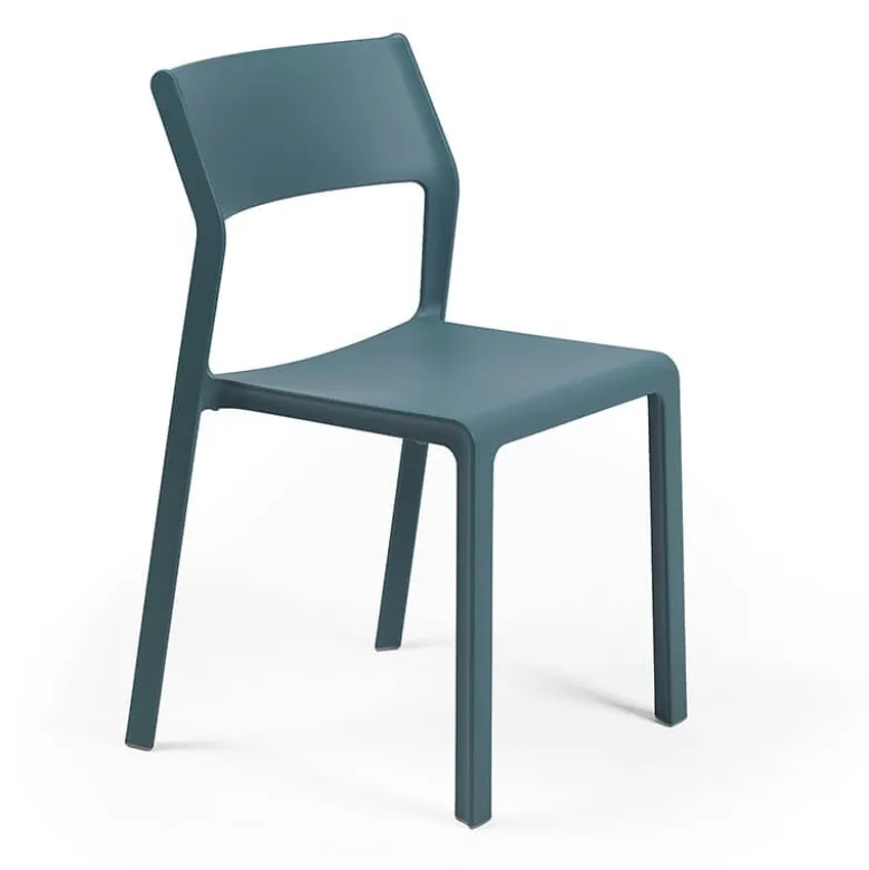 Trill bistrot Chaise moderne en polypropylène empilable