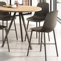 Triple Table ronde moderne en stratifié