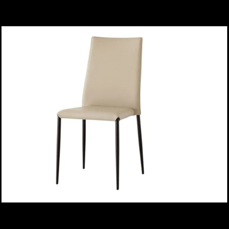 Trix Chaise italienne contemporaine en cuir