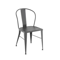 Turia 531 Chaise industrielle vintage en métal