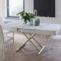 Ulisse Table relevable en mélaminé avec allonges