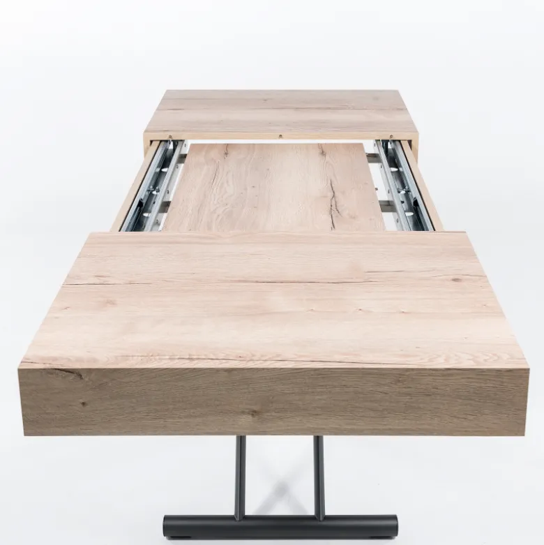 Ulisse Table relevable en mélaminé avec allonges