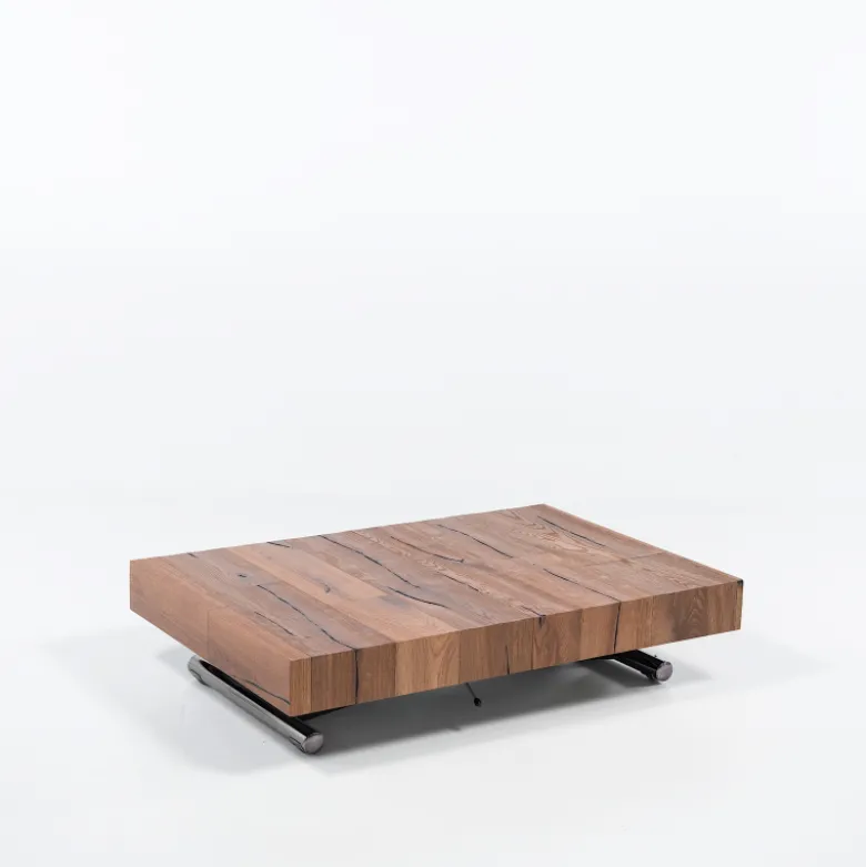 Ulisse Table relevable extensible pour petit espace en bois