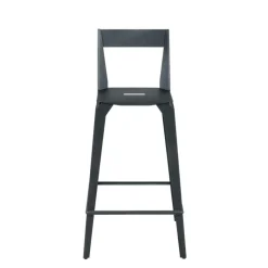 Valence Carrier® Tabouret snack industriel français en métal avec dossier