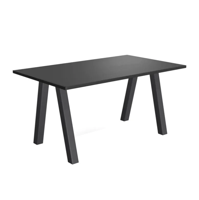 Veneto Table moderne rectangulaire en stratifié avec pieds obliques