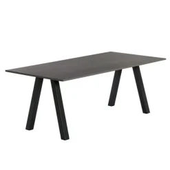 Veneto Table snack moderne stratifié avec pieds obliques