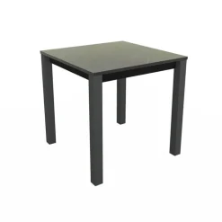 Verona Table snack carrée belge en stratifié pieds en métal