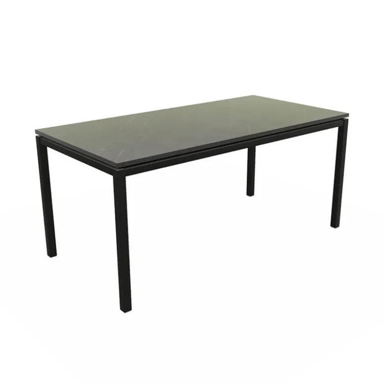 Vicenza Table haute snack en stratifié avec pieds en métal