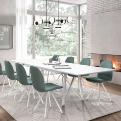 Wacko 2.0 Table extensible design avec pieds en métal