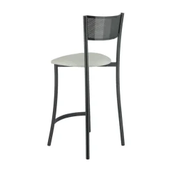 Wasabi Carrier® Tabouret haut assise en tissu et structure en métal fabrication française