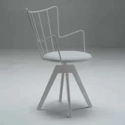 Well Carrier® Chaise pivotante design en synthétique et métal