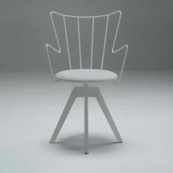 Well Carrier® Chaise pivotante design en synthétique et métal