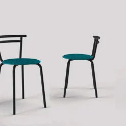 Xélus Carrier® Chaise de cuisine fabriquée en France assise ronde structure métal