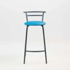 Xélus Carrier® Tabouret snack fabriqué en France assise ronde rembourrée et structure métal