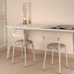 Xoxo Carrier® Chaise pour enfant française en métal avec assise rembourrée