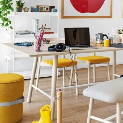 Yo Connubia® Table rectangulaire scandinave en bois massif