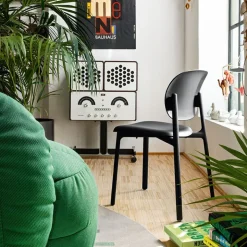 Zero Connubia® Chaise moderne empilable en polypropylène recyclé